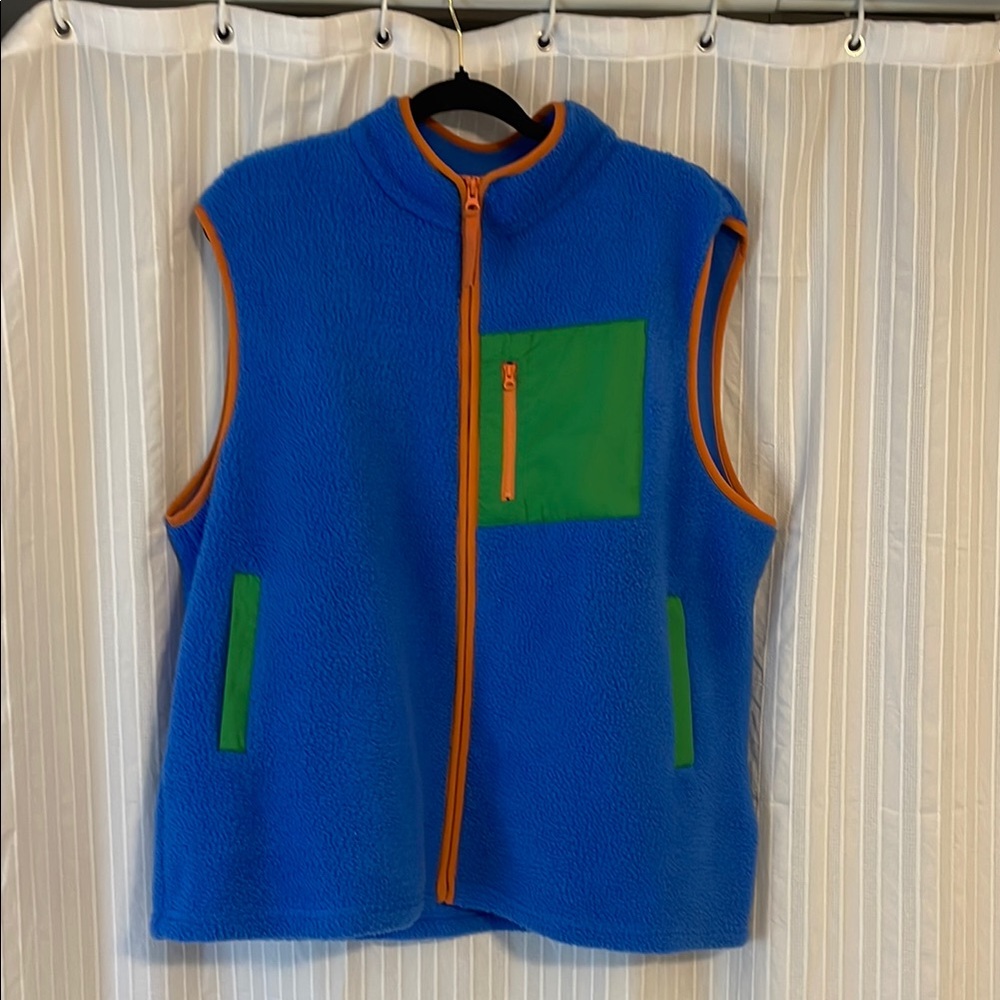 BDG Blue Fleece Vest